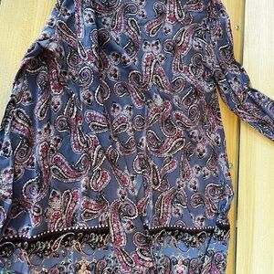 J. Jill Paisley Tunic Top PETITE SIZE SMALL